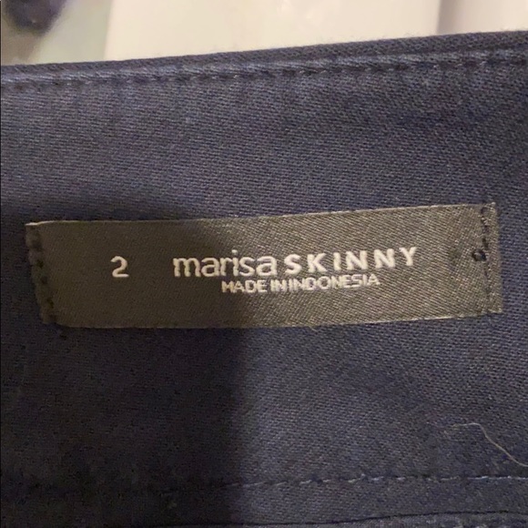 Skinny crop navy trousers - Picture 4 of 4